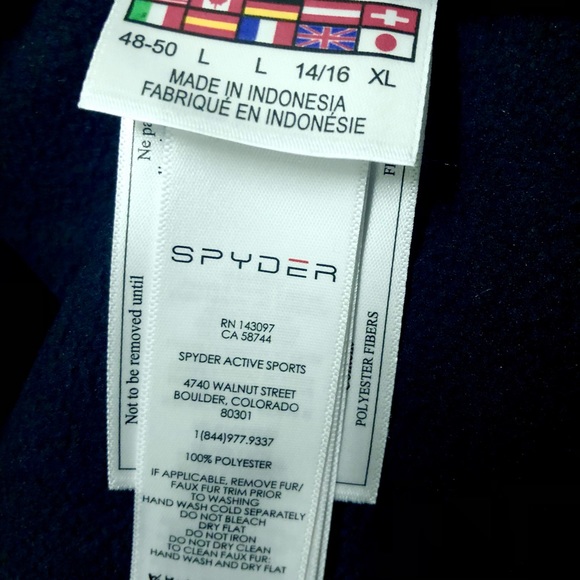 NWT Spyder Lolo Stryke Cable Quilt Jacket 182606 Black Large - Picture 4 of 5